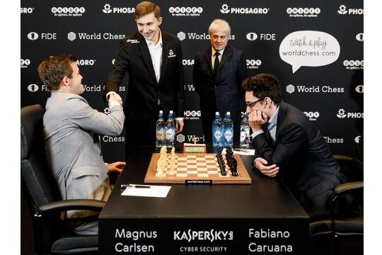 Carlsen e Caruana Vão para os Desempates